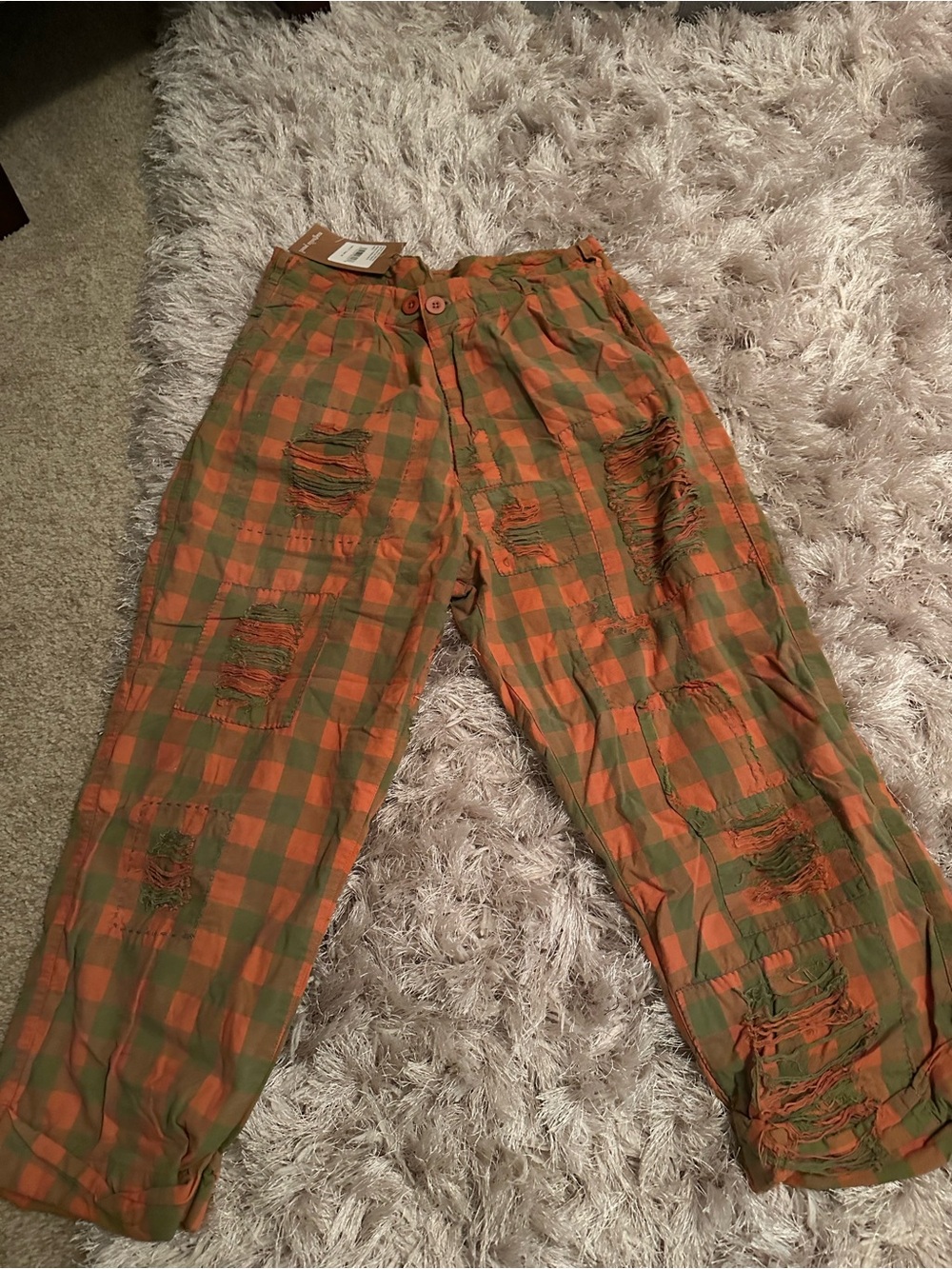 NWT Magnolia Pearl Check Charmie Trousers - Picture 4 of 11